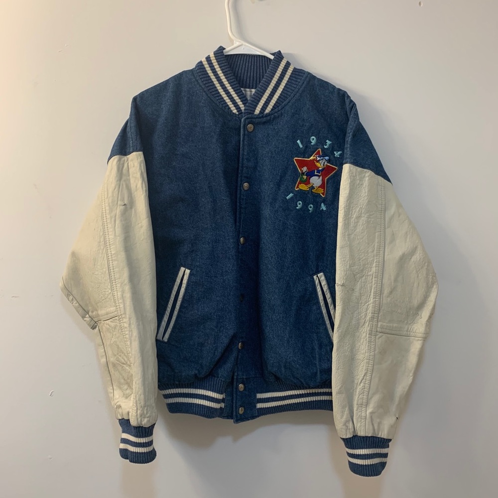 Disney Donald Duck Vintage Jean Varsity Jacket